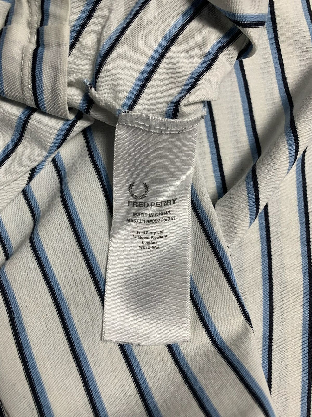 Fred Perry × Vintage Vintage Fred Perry striped tee logo size L Size US L / EU 52-54 / 3 - 5 Thumbnail
