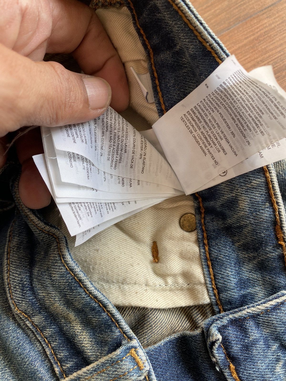 Issey Miyake Vintage issey miyake G Star Original Raw Bikers Denim pants Size US 36 / EU 52 - 9 Thumbnail