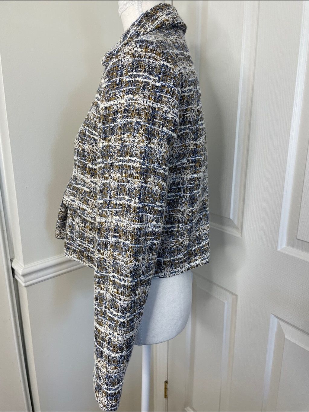 Zara NWT Zara Multicolour Tweed Crop Blazer S Size S / US 4 / IT 40 - 5 Thumbnail