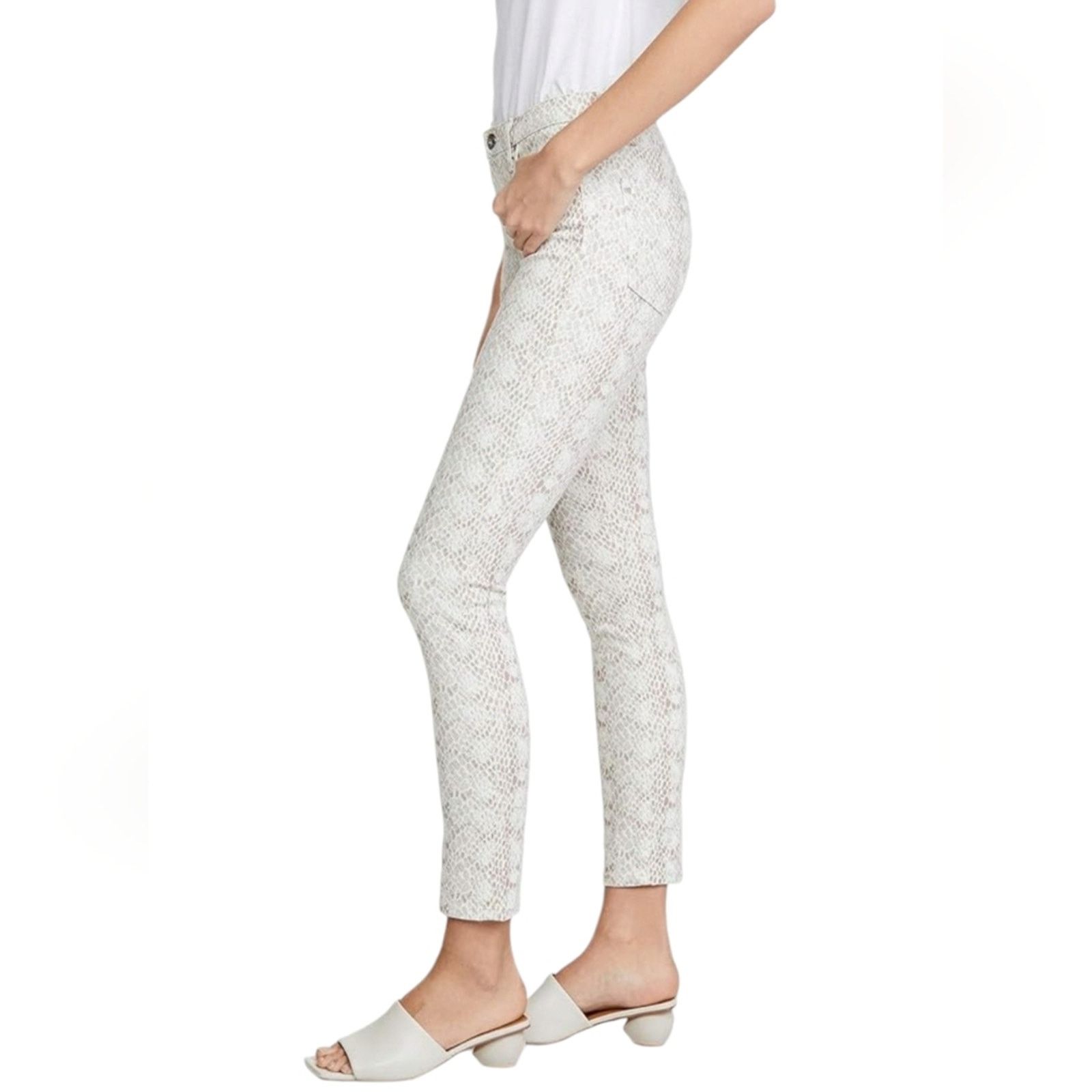AG Adriano Goldschmied AG Adriano Goldschmied Prima Mid Rise Snake print Jeans 24 Size 24" / US 00 / IT 34 - 3 Thumbnail