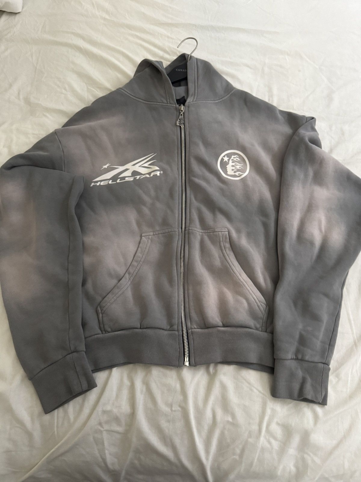 HELLSTAR Hellstar Sports Zip-Up Hoodie Grey Size US M / EU 48-50 / 2 - 1 Thumbnail