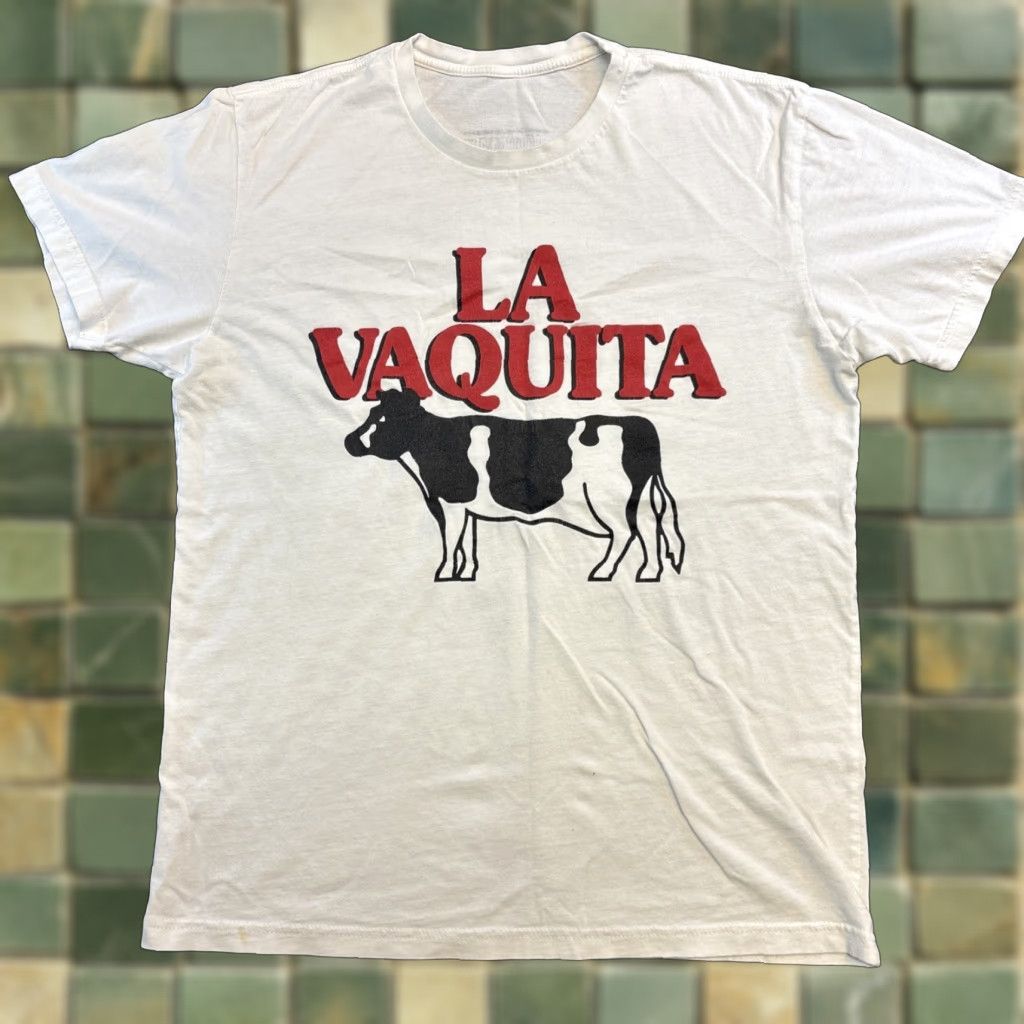 Vintage VINTAGE Johnny Plantain La Vaquita Miami T Shirt 305 Cafecito Donah Menu White M/L Unisex Adults Short Sleeve Crew Neck Cotton Logo 90s Size US M / EU 48-50 / 2 - 1 Thumbnail