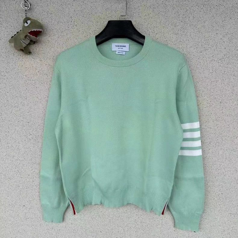 Thom Browne Thom Browne Green knitted sweater Size US L / EU 52-54 / 3 - 1 Thumbnail