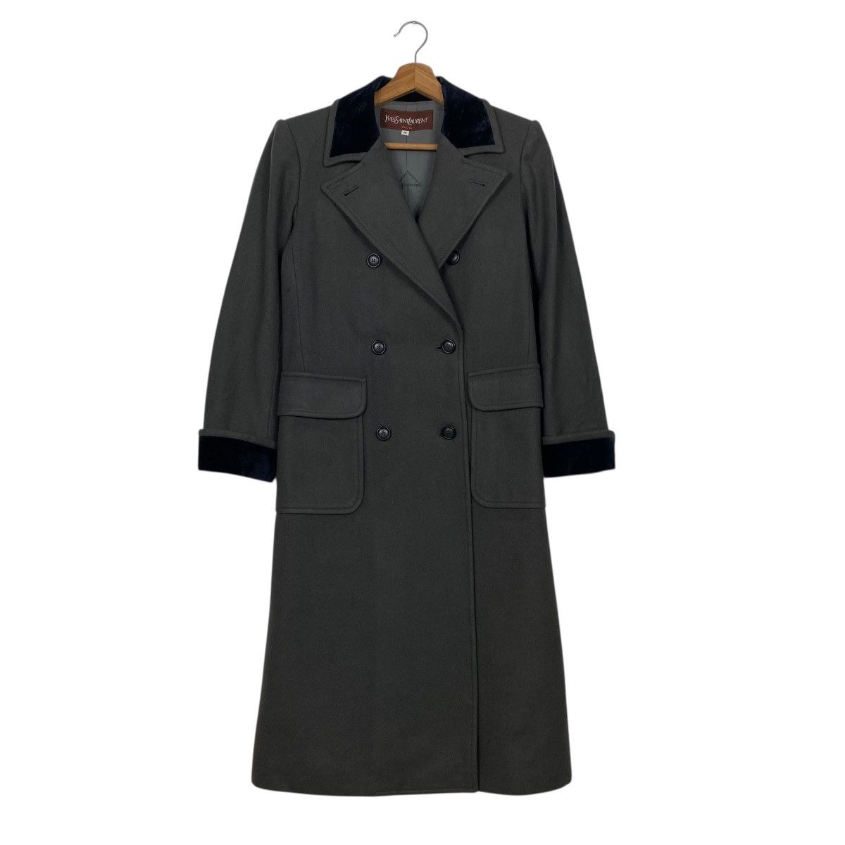 Yves Saint Laurent Yves Saint Laurent double breasted longcoat Size M / US 6-8 / IT 42-44 - 1 Thumbnail