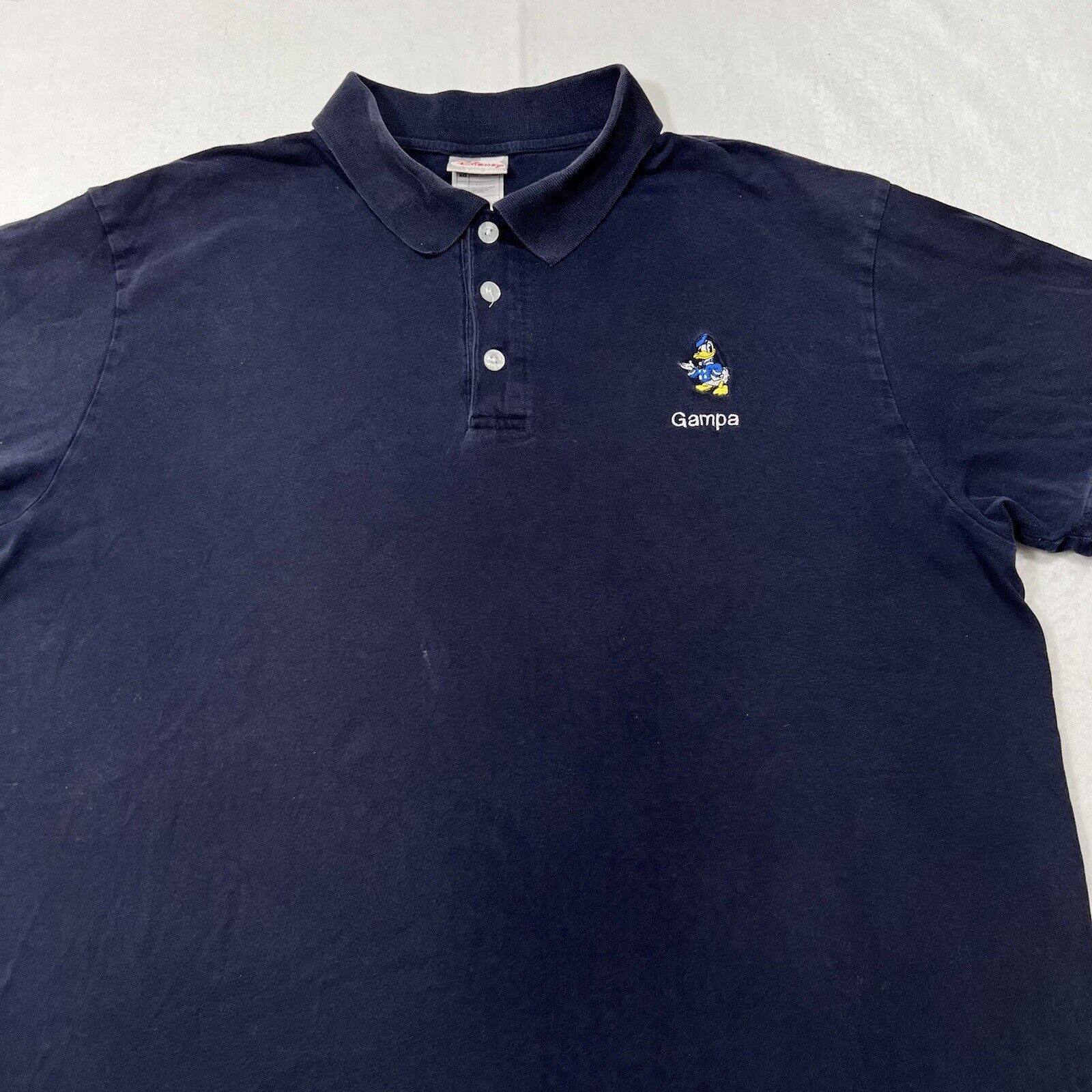 Disney Disney Store Donald Duck "Gampa" Embroidered Polo Shirt Size US XL / EU 56 / 4 - 4 Thumbnail