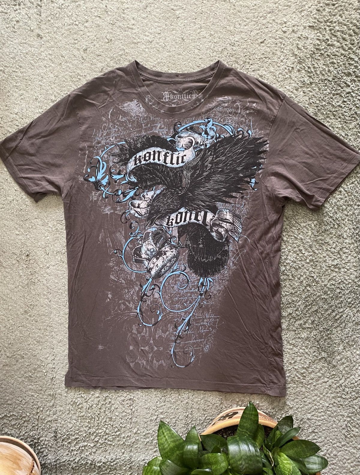 Affliction Crazy Y2K Jesse Pinkman Affliction Style Goth Konflict Tee Size US XL / EU 56 / 4 - 1 Thumbnail