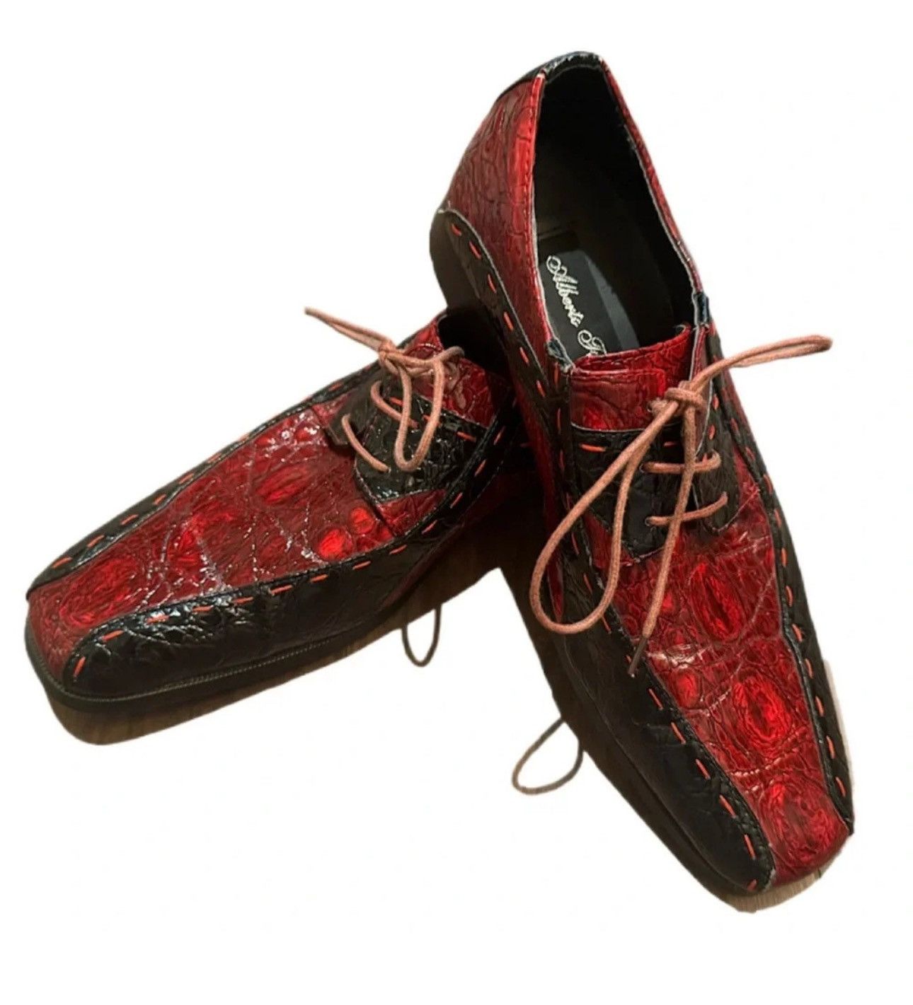 Designer ALBERTO FELLINI Oxford Mod 20 Cognac Men's Shoes SIZE 7.5 Size US 7.5 / EU 40-41 - 1 Thumbnail