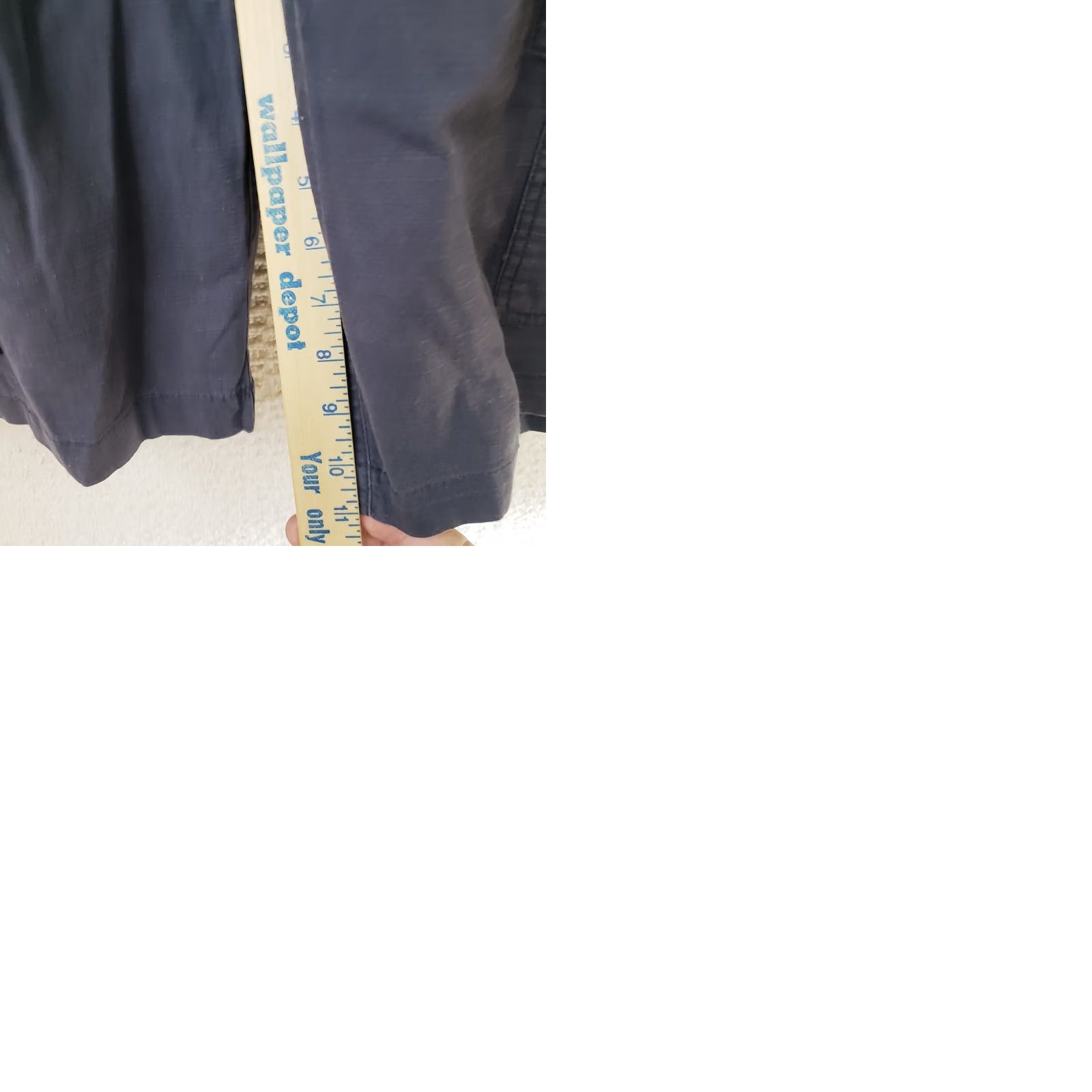 Vintage Wearfirst Mens Cargo Shorts 34 Navy Cotton Stretch Inseam 11" Flat Front Cargo Pocket Casual Spring Summer Regular Mens Size US 34 / EU 50 - 10 Thumbnail