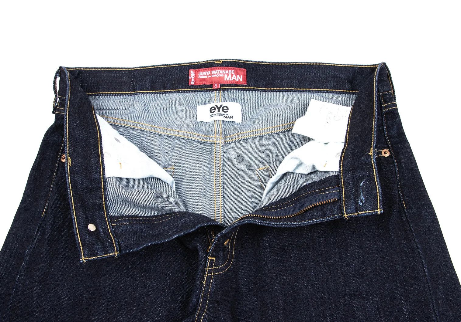 Junya Watanabe Indigo Denim Pants with Leather Patch Pocket Size US 36 / EU 52 - 6 Thumbnail