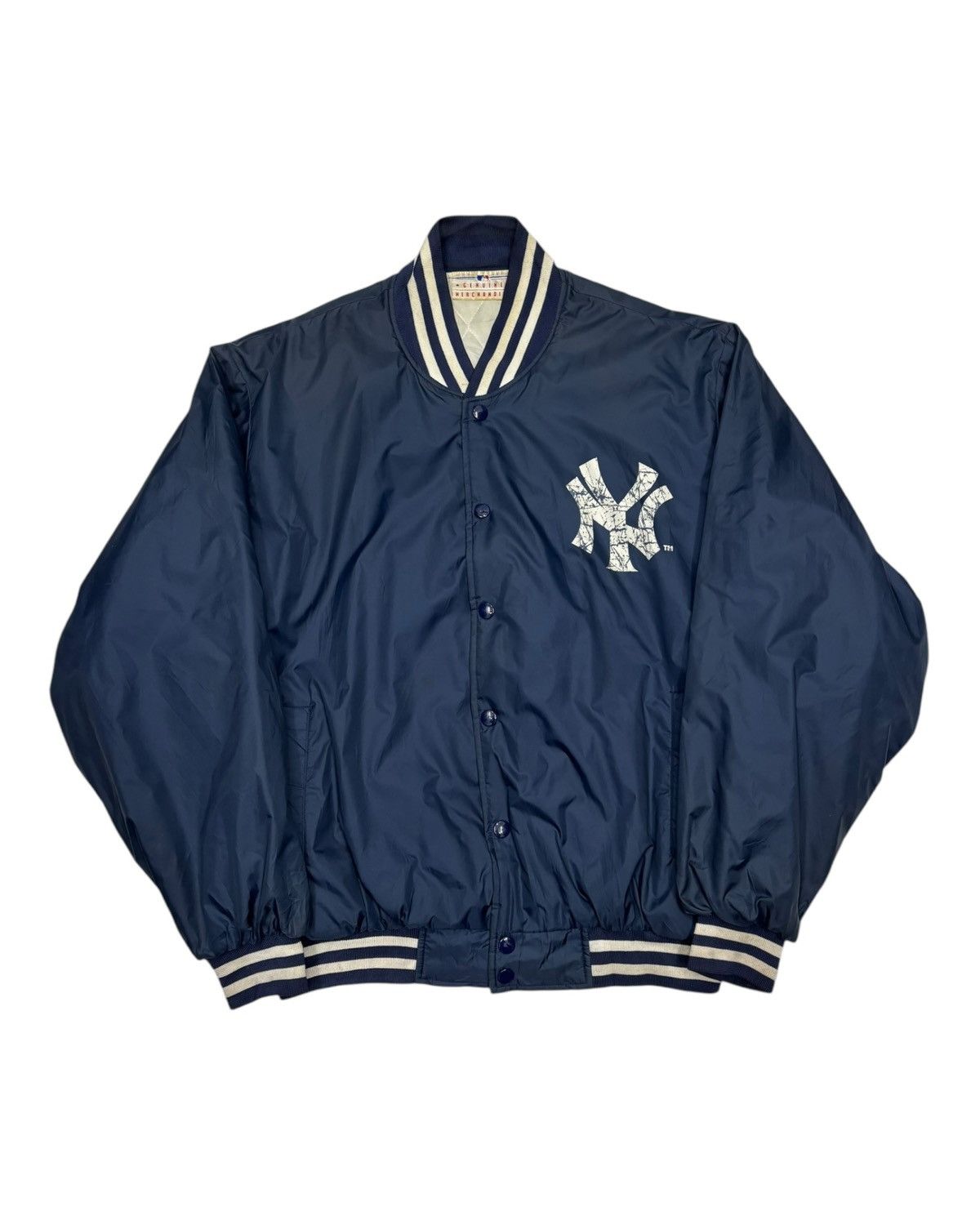 MLB 🔥VTG New York Yankees MLB Authentic Varsity Jacket Size US L / EU 52-54 / 3 - 3 Thumbnail