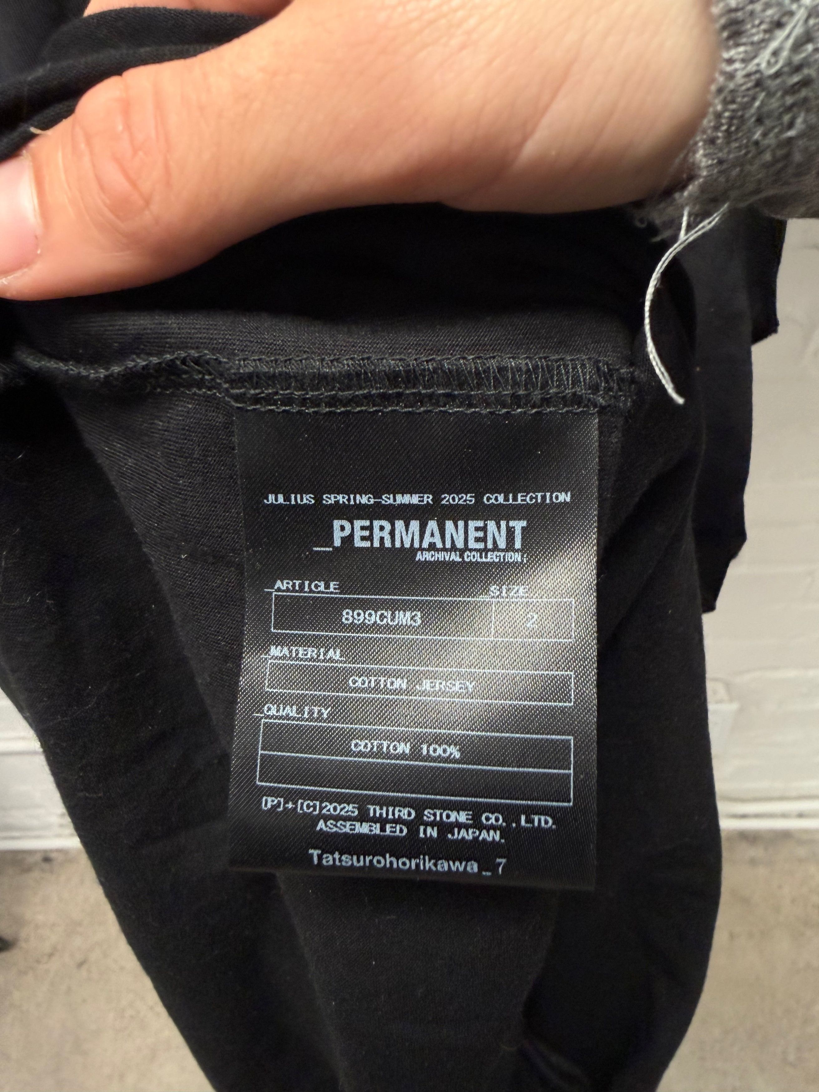 Julius SS2025 Julius Layered Ribbed Black Tank Top/T-Shirt Size US M / EU 48-50 / 2 - 5 Thumbnail