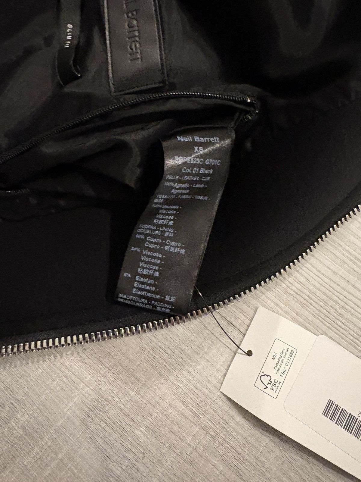 Neil Barrett neil barrett leather jacket Size US XS / EU 42 / 0 - 5 Thumbnail