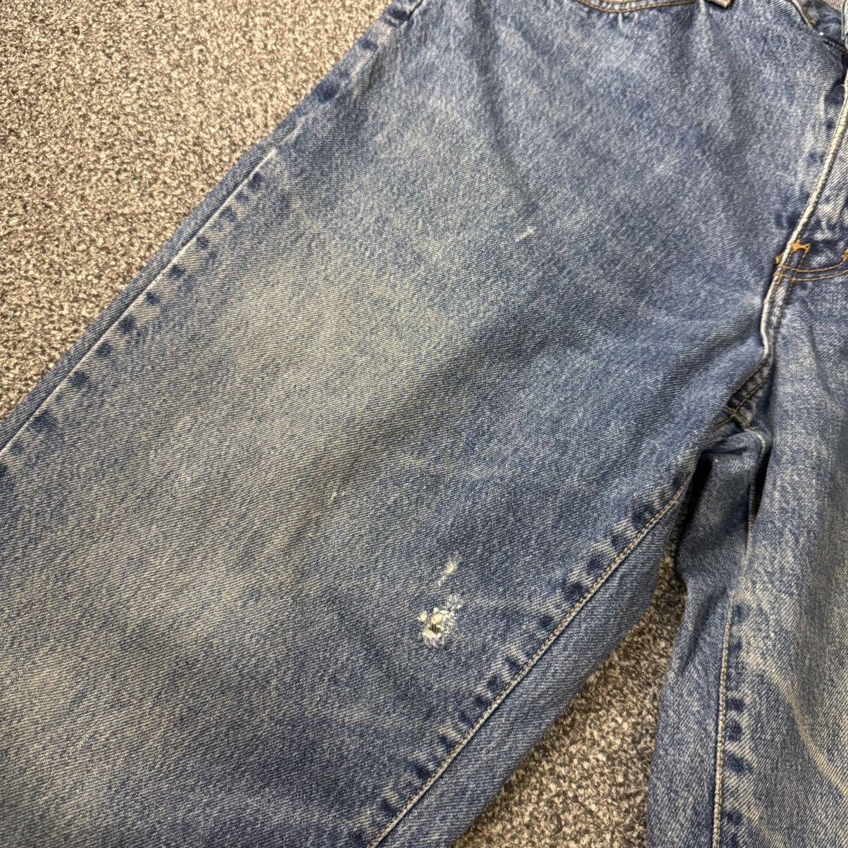🔥🇺🇸 90s Blue Way Aging Wash Denim Made in Usa W36