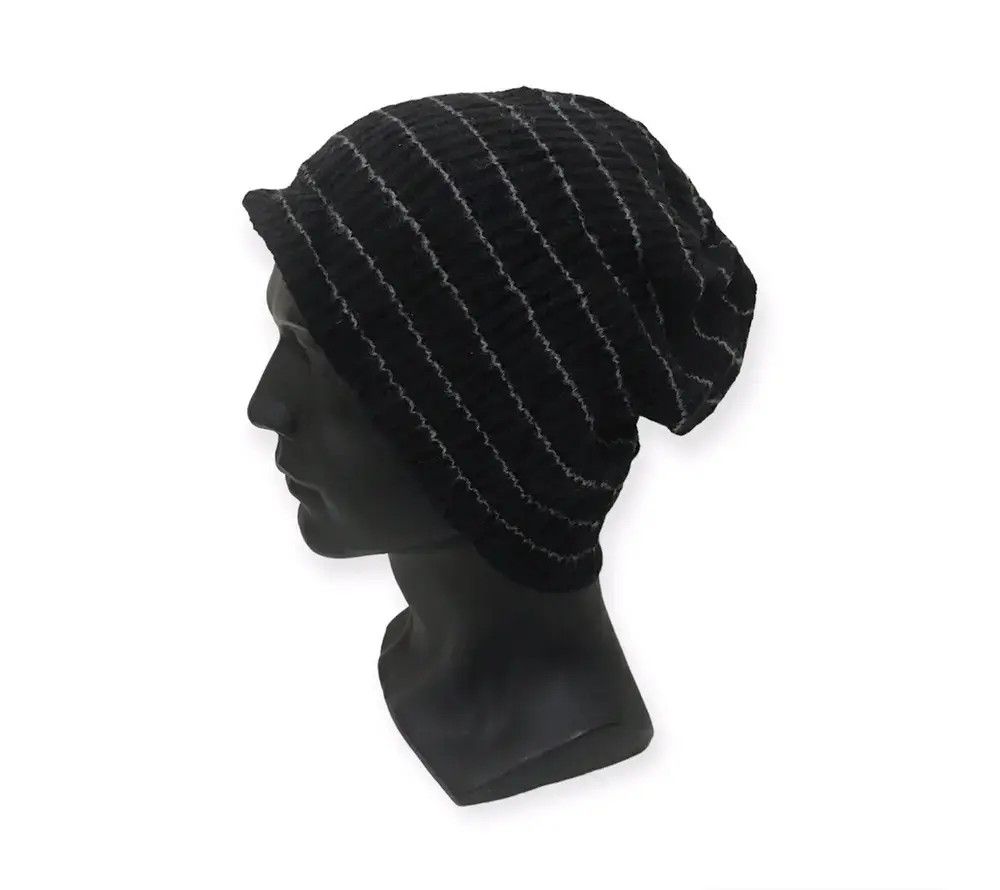 Japanese Brand Stripe Design Beanie Hat