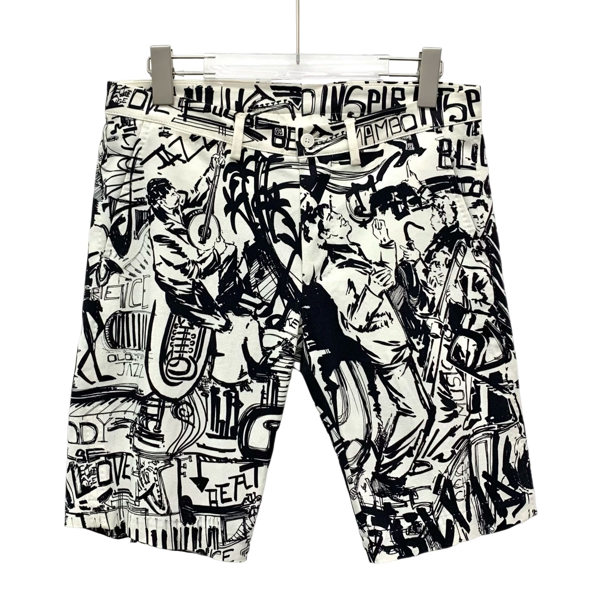 Dolce & Gabbana Dolce & Gabbana Graffiti Print Shorts Size 30 Size US 30 / EU 46 - 1 Thumbnail