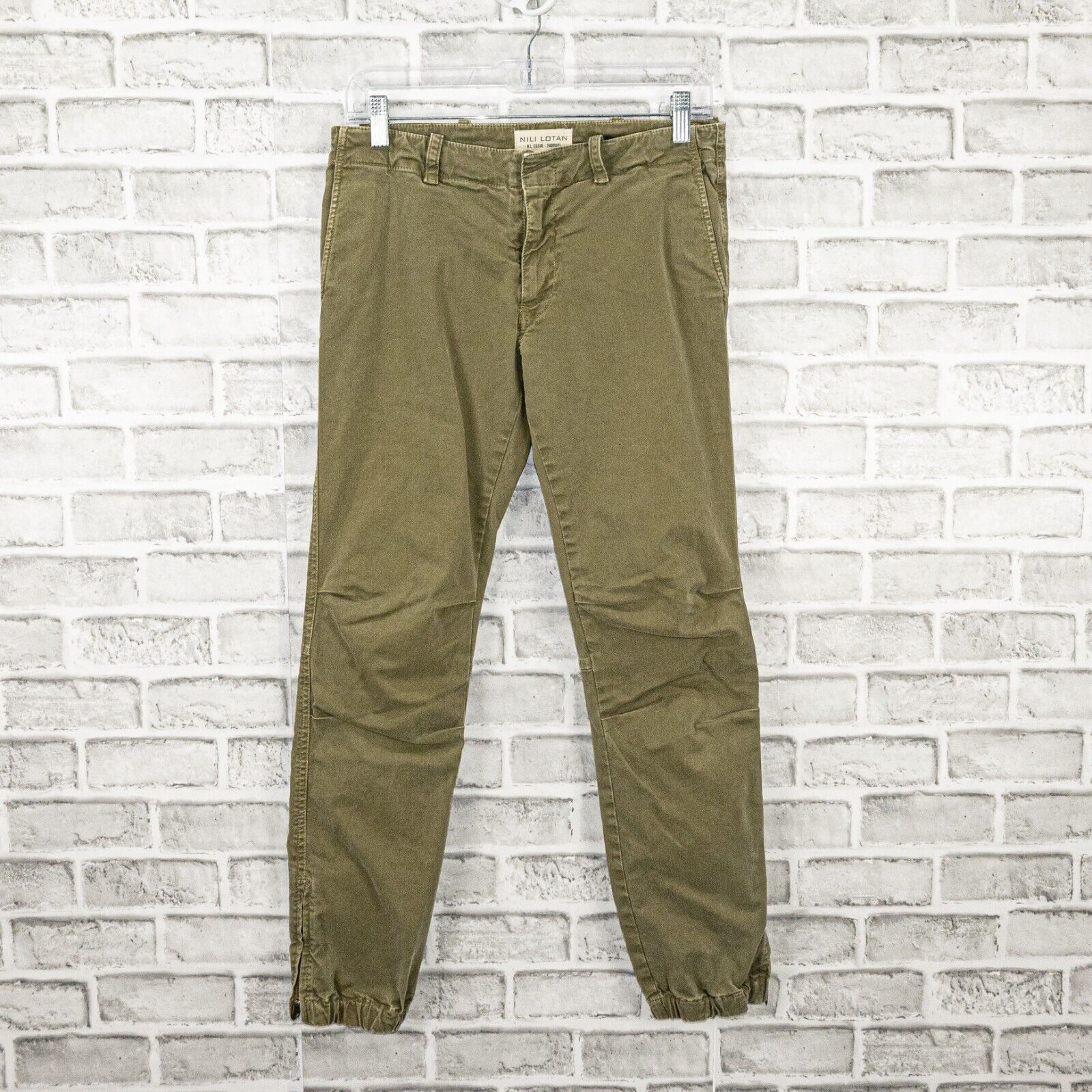 Nili Lotan NILI LOTAN French Military Ankle Zip Pants olive green Size 26" / US 2 / IT 38 - 2 Thumbnail