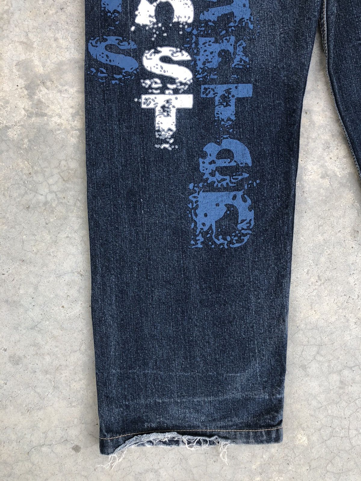 Japanese Brand Baggy Jeans Townz Spellout Distressed Jeans Size US 32 / EU 48 - 11 Thumbnail