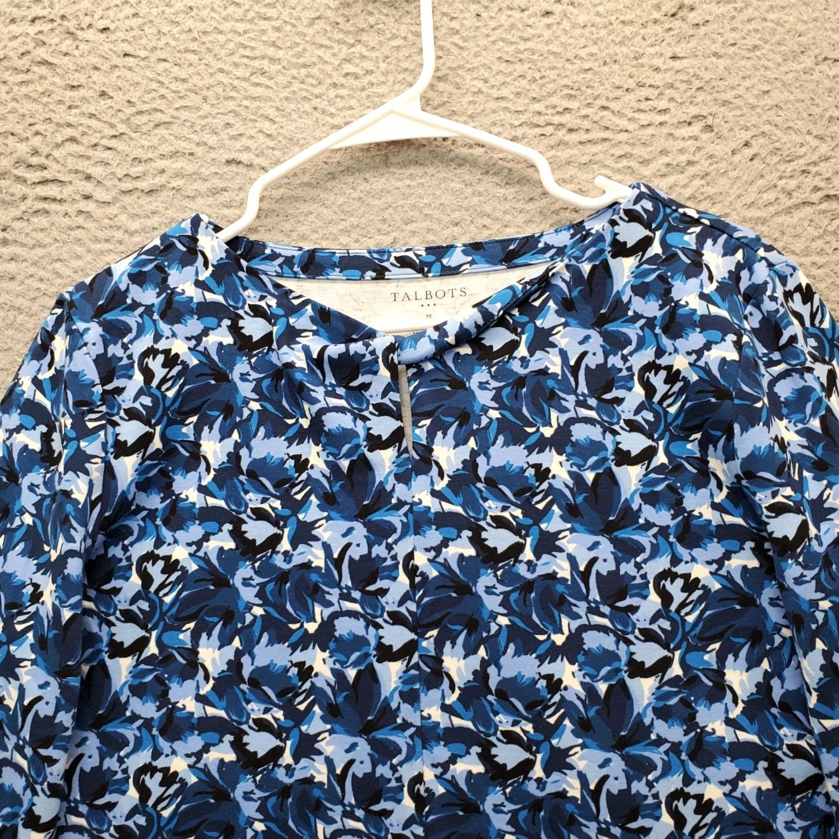 Talbots Talbots Blouse Women Size M Multicolor Floral Cotton Stretch Long Sleeve Pullover Shirt Size M / US 6-8 / IT 42-44 - 3 Thumbnail
