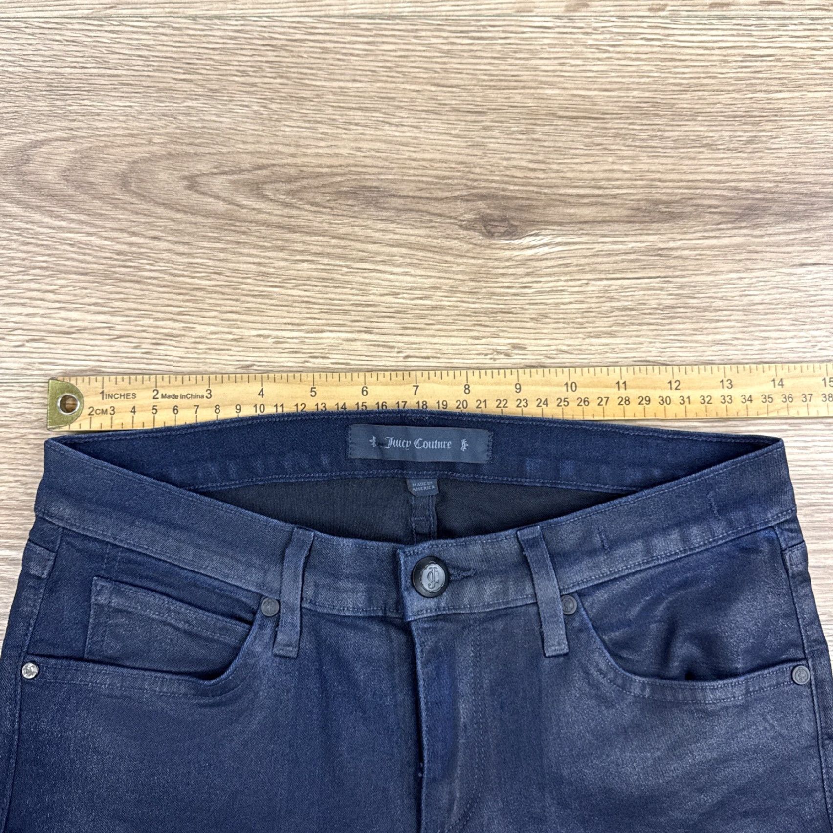 Juicy Couture Juicy Couture Jeans Womens Skinny Low Rise Denim Blue 27 Size 31.5 Inseam Size 27" / US 4 / IT 40 - 6 Thumbnail
