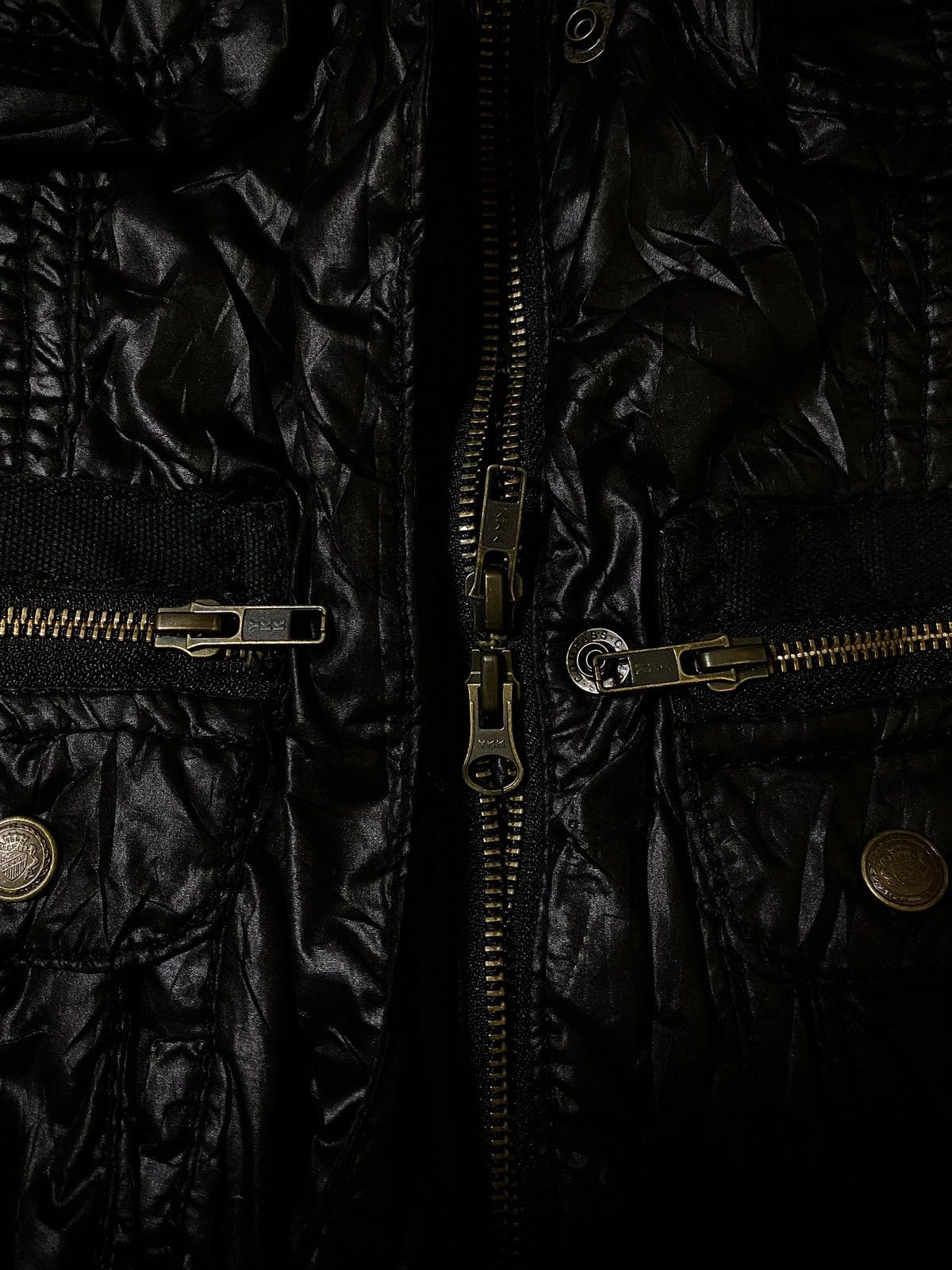 Japanese Brand 2000s HEAVEN AND EARTH GOTHIC PUNK MULTI POCKET FUR JACKET Size US M / EU 48-50 / 2 - 7 Thumbnail