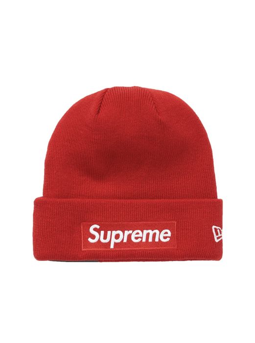 Supreme New Era Box Logo Beanie (FW18) Red