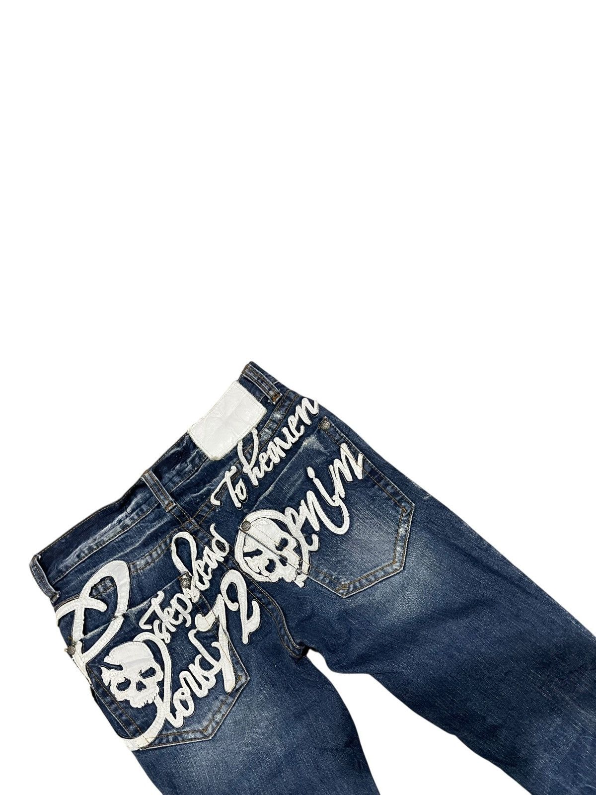 If Six Was Nine Stephead To Heaven Skull Cloud72 Jeans Size US 28 / EU 44 - 6 Thumbnail