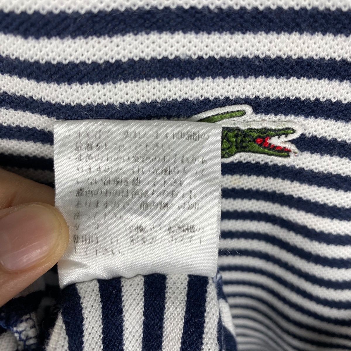 Lacoste × Vintage Vintage 90's LACOSTE YACHTING Graphic Striped Tee Shirt Size US XL / EU 56 / 4 - 8 Thumbnail