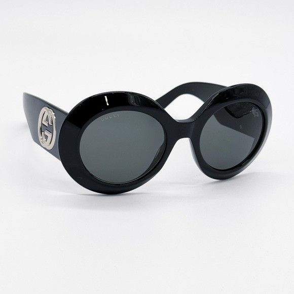 Gucci NEW GG1647S 007 GUCCI BLACK ROUND WOMEN SUNGLASSES GG 1647S Size ONE SIZE - 7 Thumbnail