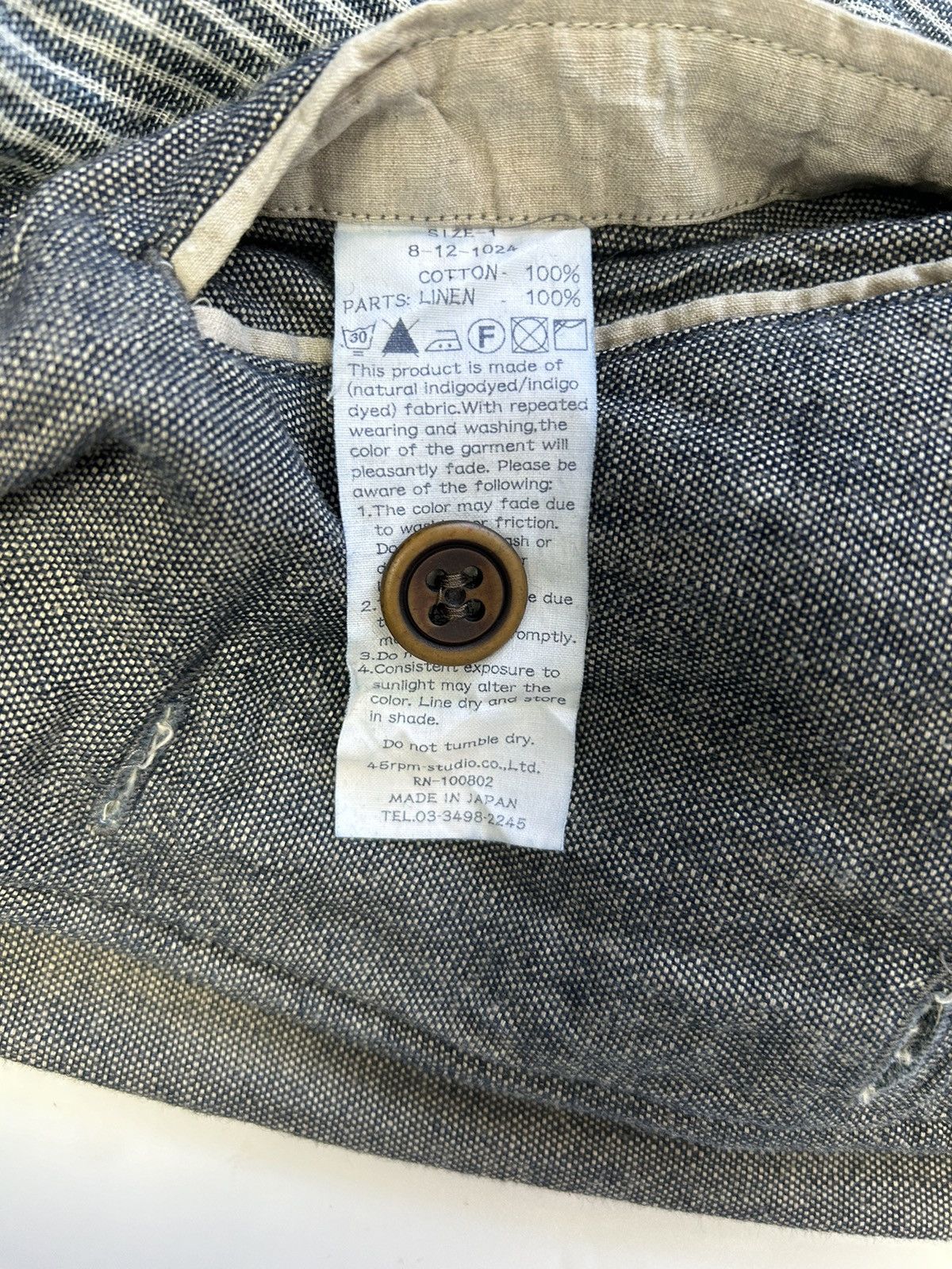 45rpm × Japanese Brand 45RPM BUTTON UP COTTON JACKET Size S / US 4 / IT 40 - 5 Thumbnail