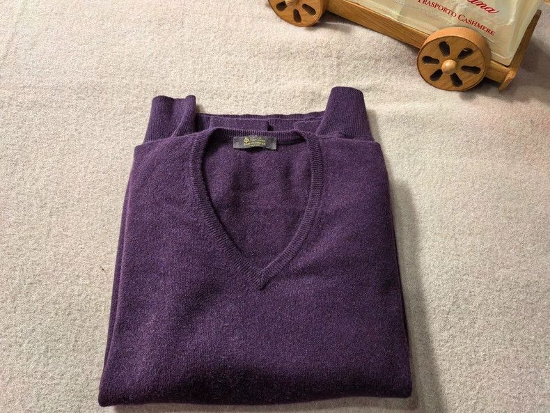 Loro Piana LORO PIANA Small cashmere peach collar sweater Size US XL / EU 56 / 4 - 3 Thumbnail