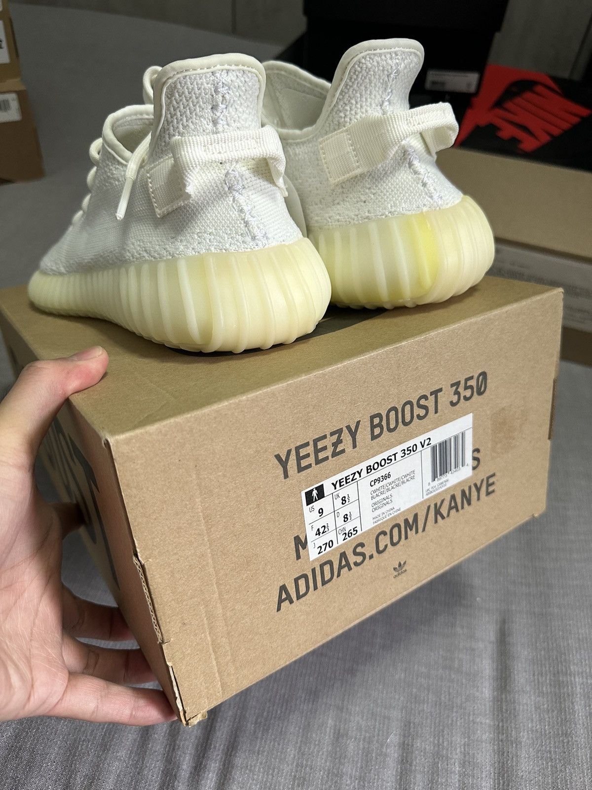 Adidas × Kanye West × Yeezy Adidas Yeezy Boost 350 V2 Cream Size US 9 / EU 42 - 6 Thumbnail