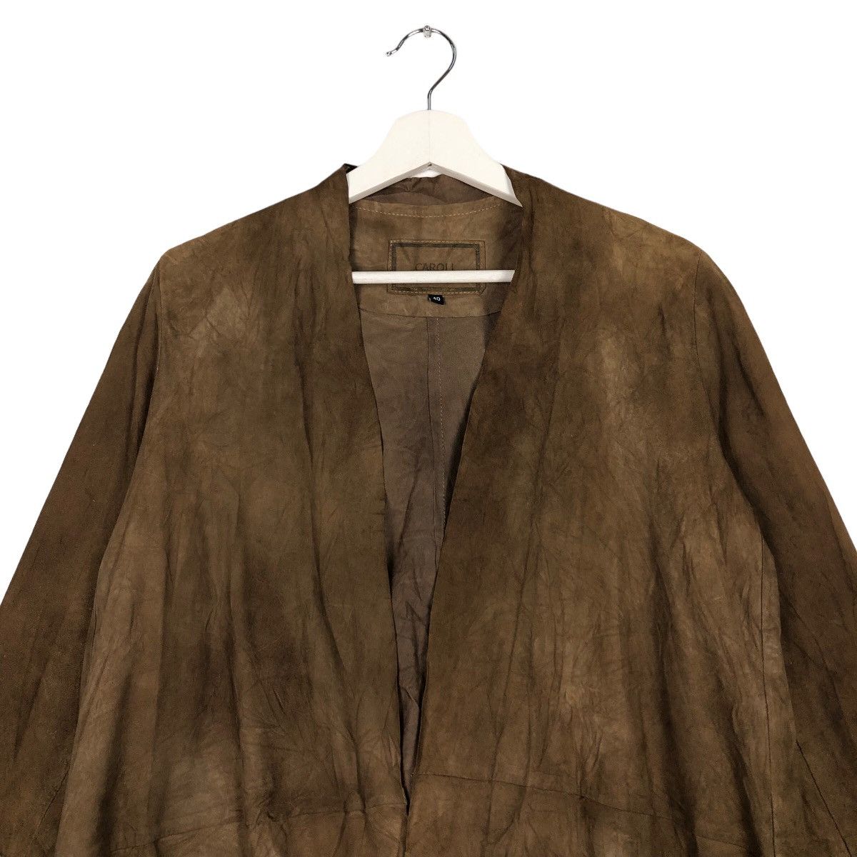 Japanese Brand 🔥Vtg Long Jacket Genuine Leather Caroll Cowboy Design Size US M / EU 48-50 / 2 - 3 Thumbnail
