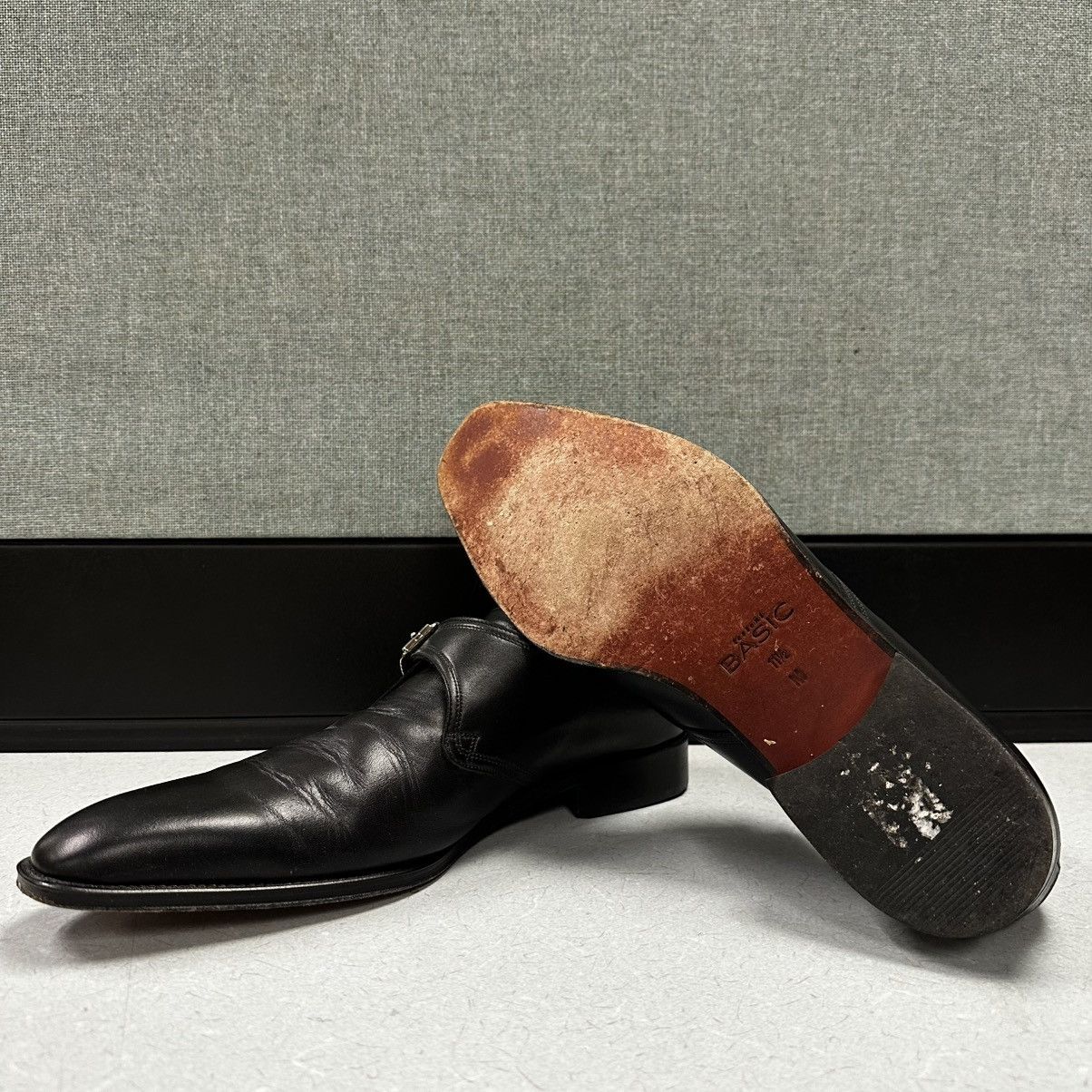 Testoni Testoni Basic Single Monk Strap Black Dress Shoes Size US 11.5 / EU 44-45 - 6 Thumbnail