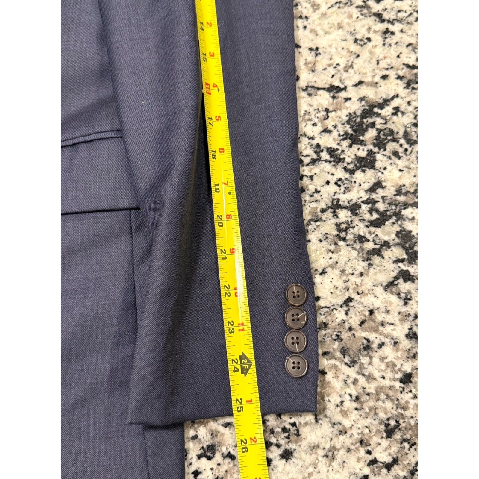 J.Crew J.CREW Thompson Jacket/Blazer 100% Wool Men 36R Blue Blazer Suit Jacket Shirt? Size 36R - 6 Thumbnail