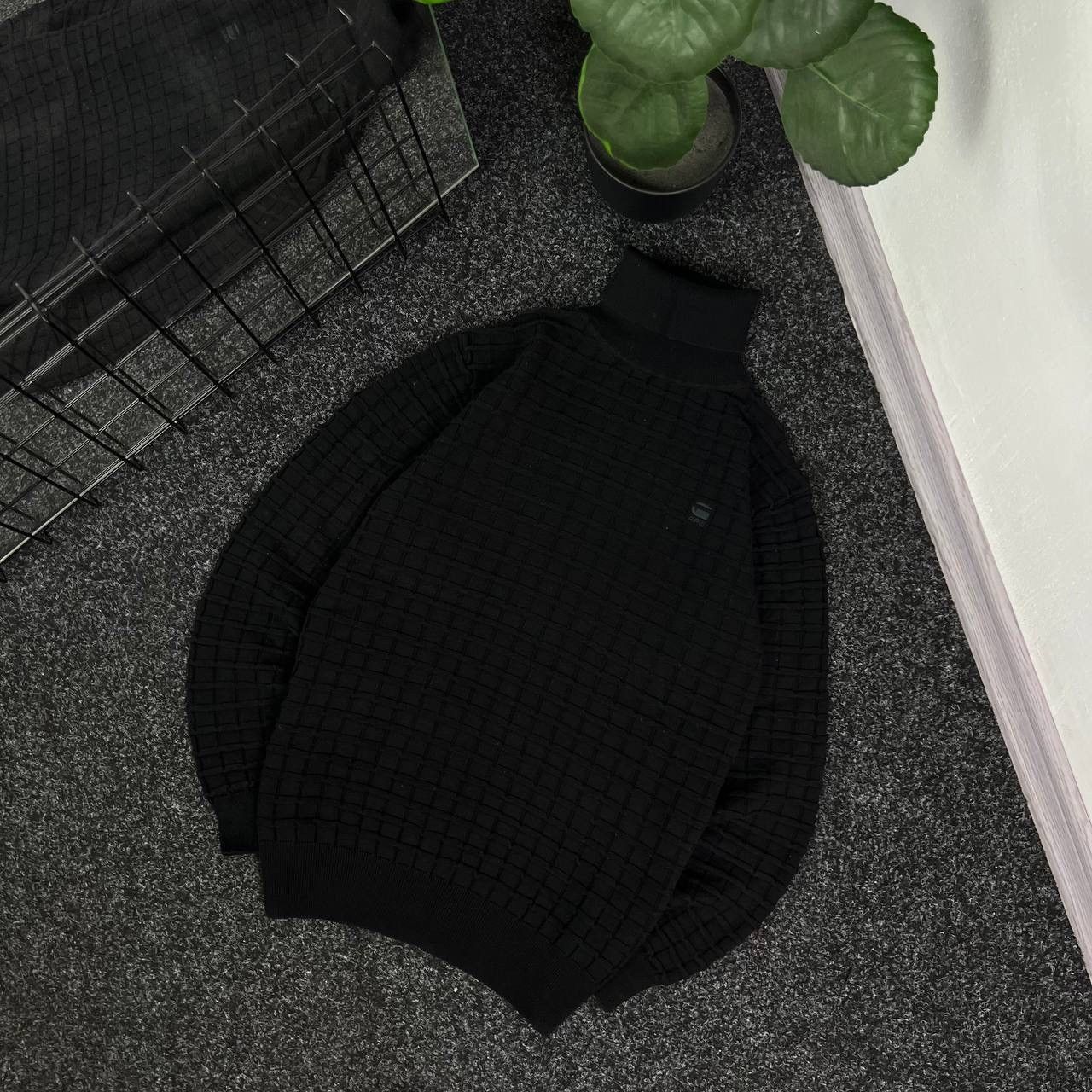 G-Star Y2k Spider Turtleneck Black Rare Knitwear Striped Avant Gard Size US S / EU 44-46 / 1 - 1 Thumbnail