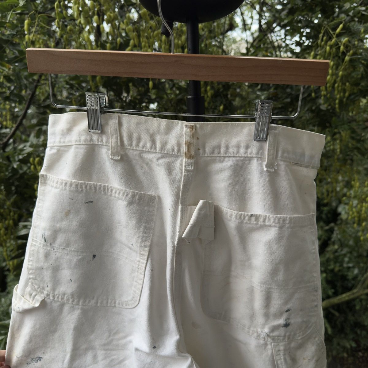 Vintage Thrashed Faded Paint Splattered Work Pants ERD Grunge RRL Size US 30 / EU 46 - 9 Thumbnail