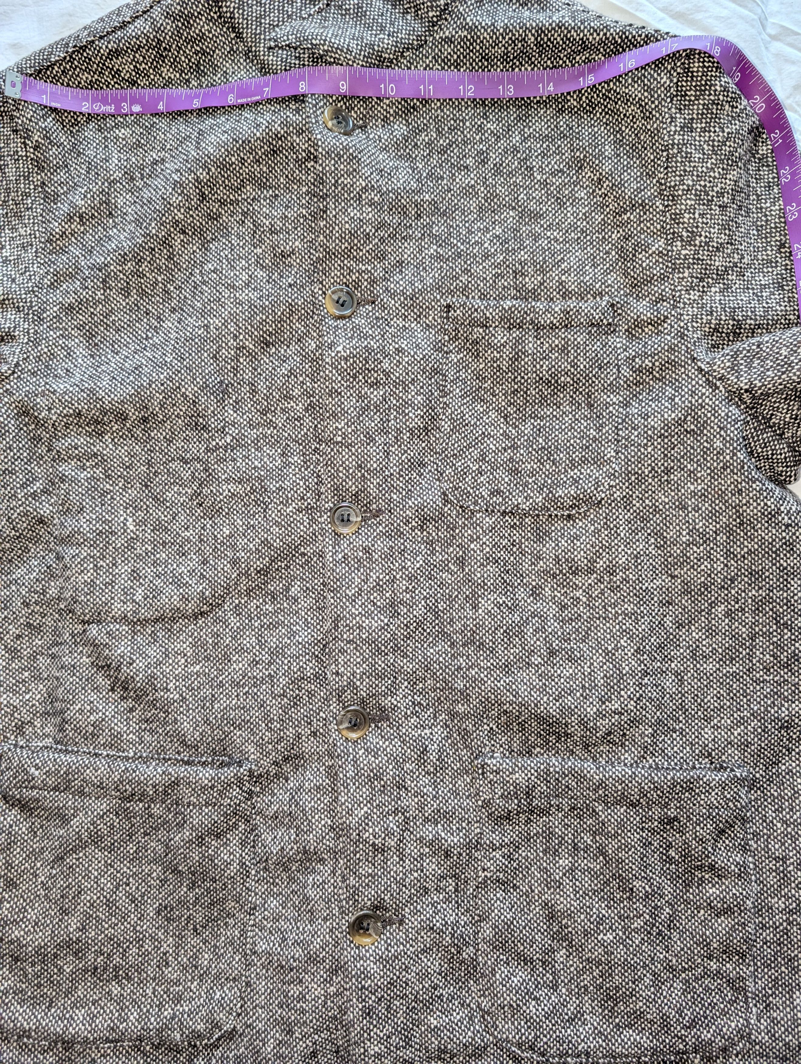 Epaulet Doyle Jacket Donegal Tweed Sienna Sz 44 Size US L / EU 52-54 / 3 - 5 Thumbnail