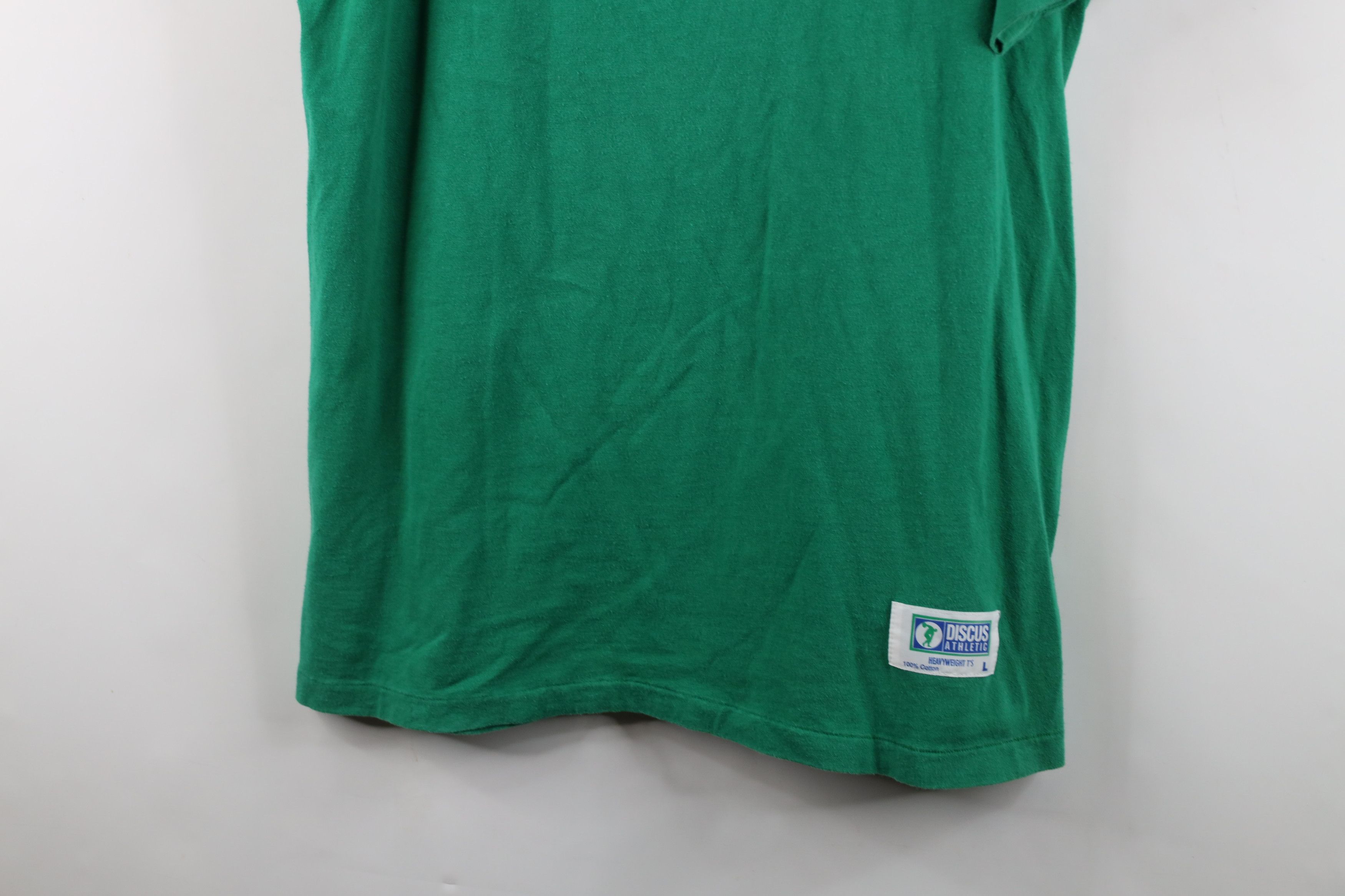 Vintage Vintage 90s Streetwear Blank Heavyweight Cotton T-Shirt USA Size US L / EU 52-54 / 3 - 3 Thumbnail