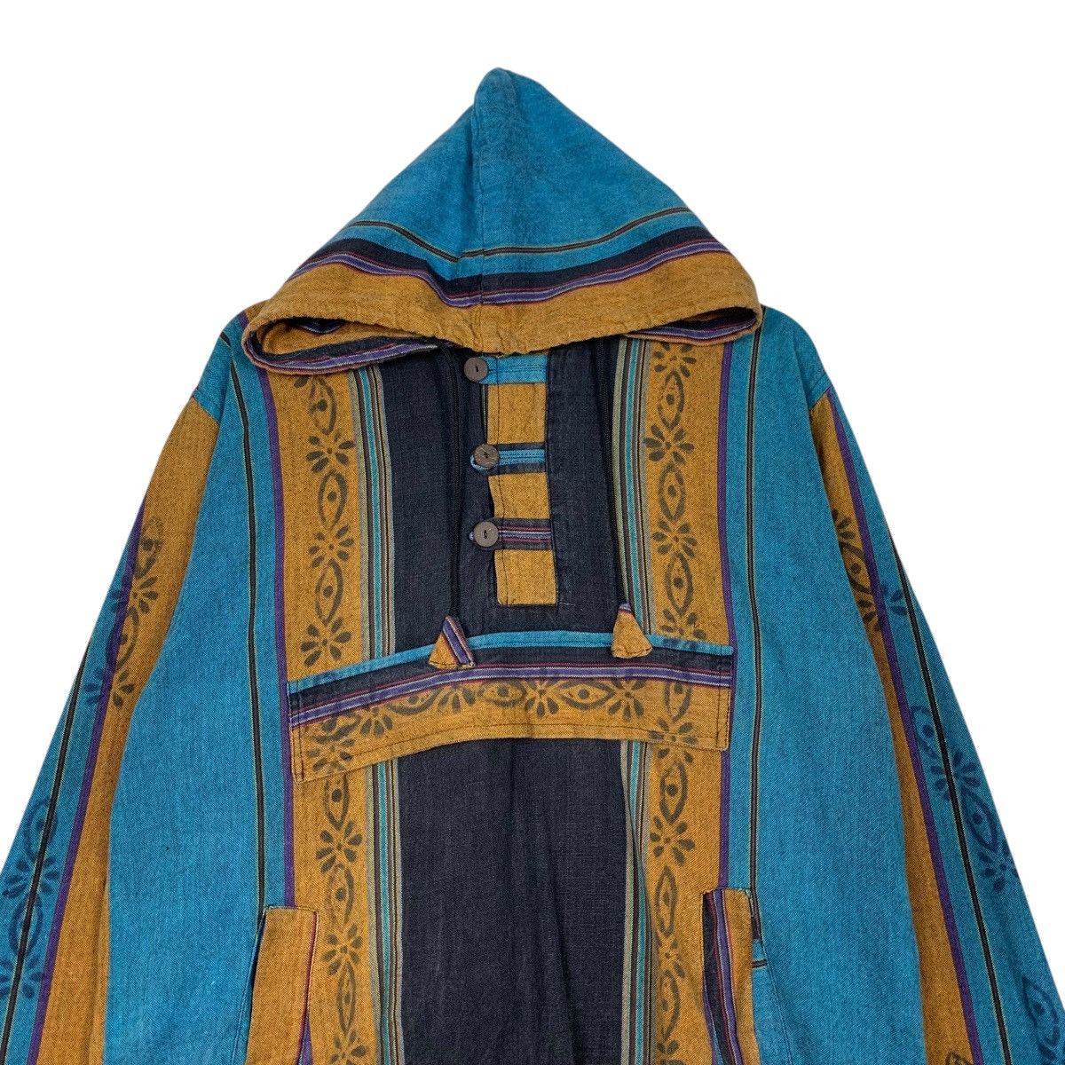 Baja East Vintage Baja Mexico Traditional Art Logo Hoodies #2366-C106 Size US L / EU 52-54 / 3 - 2 Thumbnail