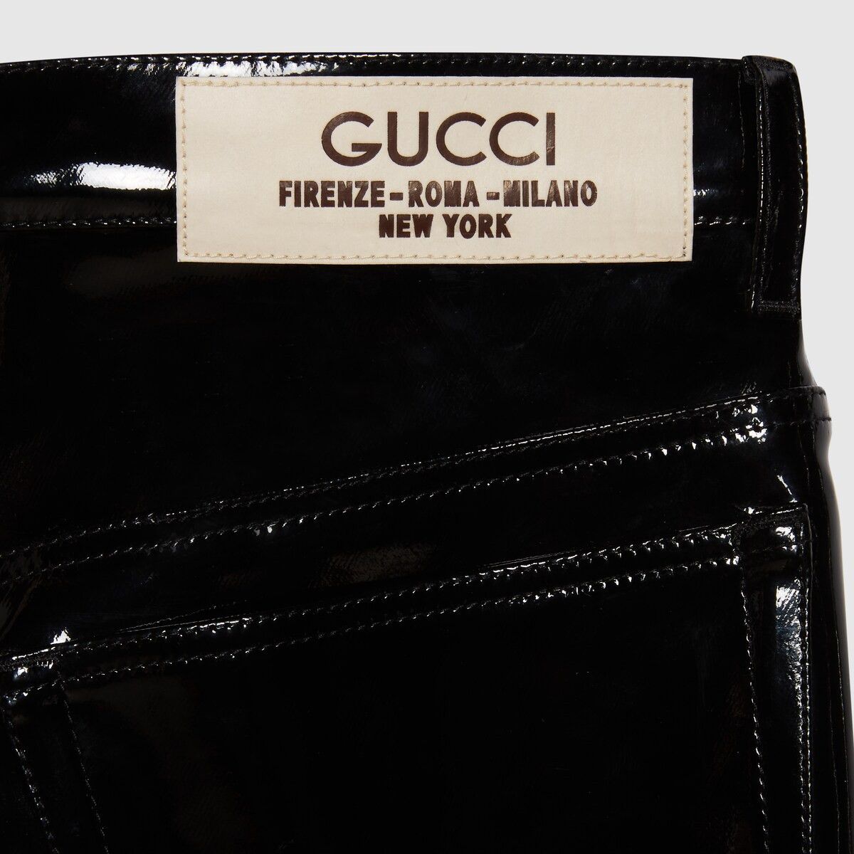 Gucci 34 - Gucci Black Vinyl Pants Trousers Size US 34 / EU 50 - 5 Thumbnail