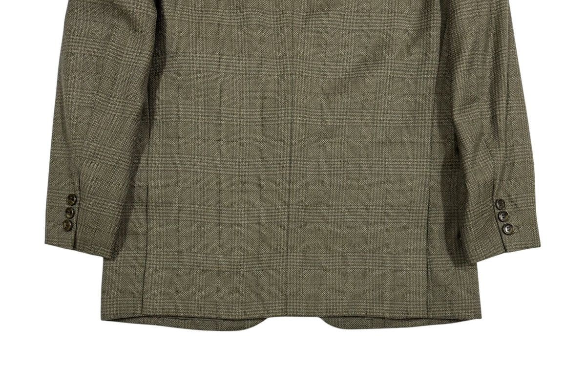 Pierre Balmain Pirre Balmain Lessona Casheme Special Custom Tartan Blazer Size 38R - 13 Thumbnail