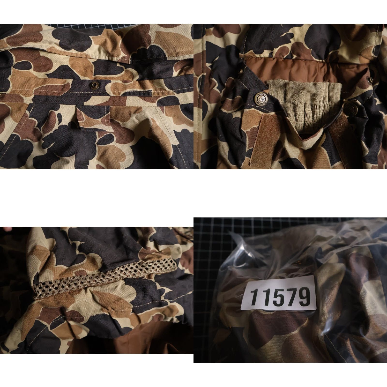 Vintage VINTAGE Columbia Camouflage Jacket Men XL Duck Camouflage Full Zip Pockets Military Style 90s Outdoor Fall Winter Mens Size US XL / EU 56 / 4 - 10 Thumbnail
