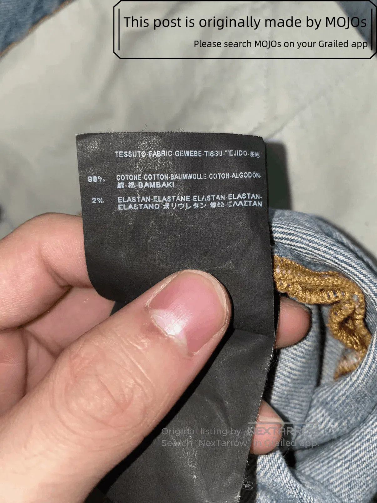 Saint Laurent Paris Sz 33 Saint Laurent Paris 16SS Cut Wash D02 Denim mojos1519 Size US 33 - 5 Thumbnail