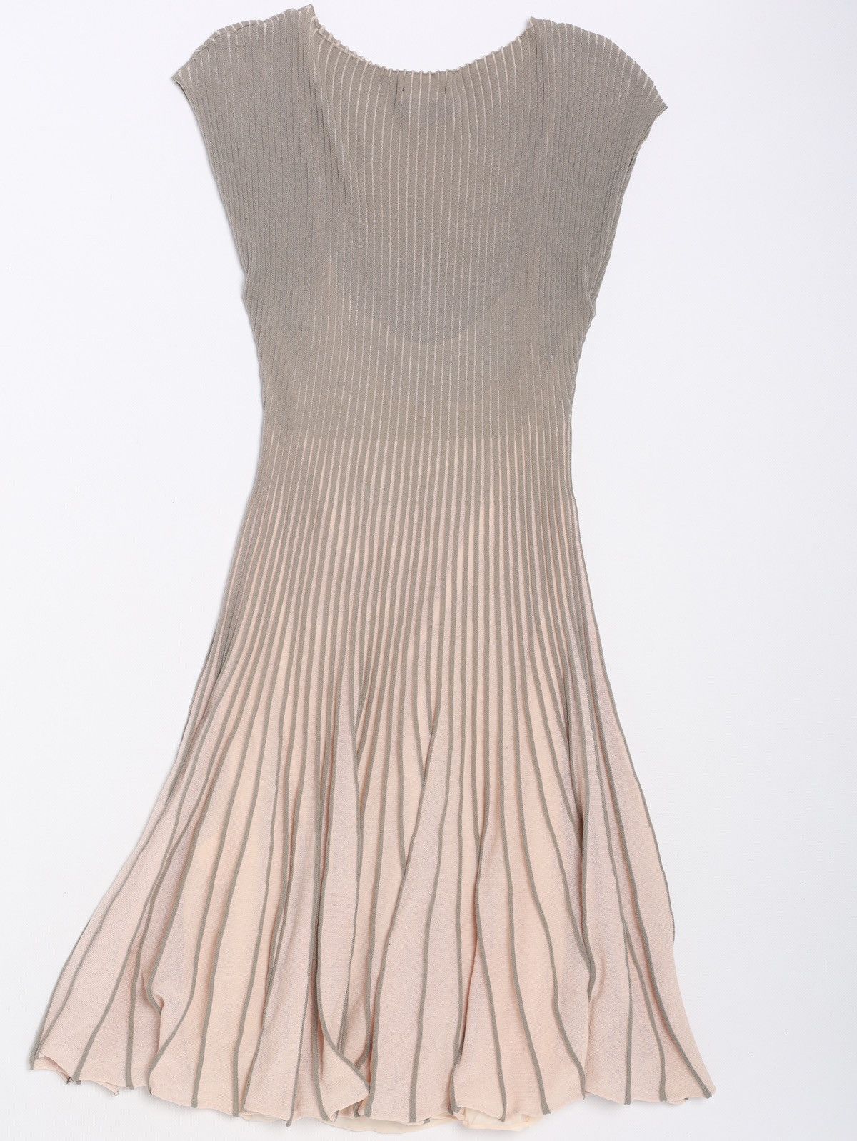 Emporio Armani Emporio Armani Pink Grey Pleated Dress Cotton Viscose Nylon Size M / US 6-8 / IT 42-44 - 14 Thumbnail
