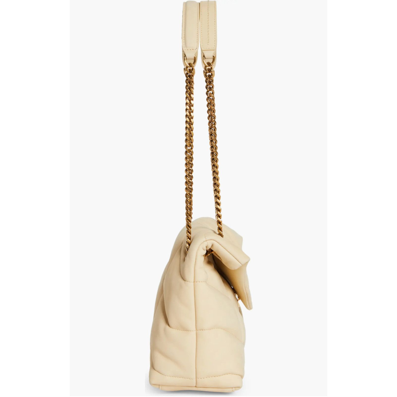 Yves Saint Laurent Saint Laurent YSL Burro Beige Leather Shoulder Crossbody Bag Size ONE SIZE - 13 Thumbnail