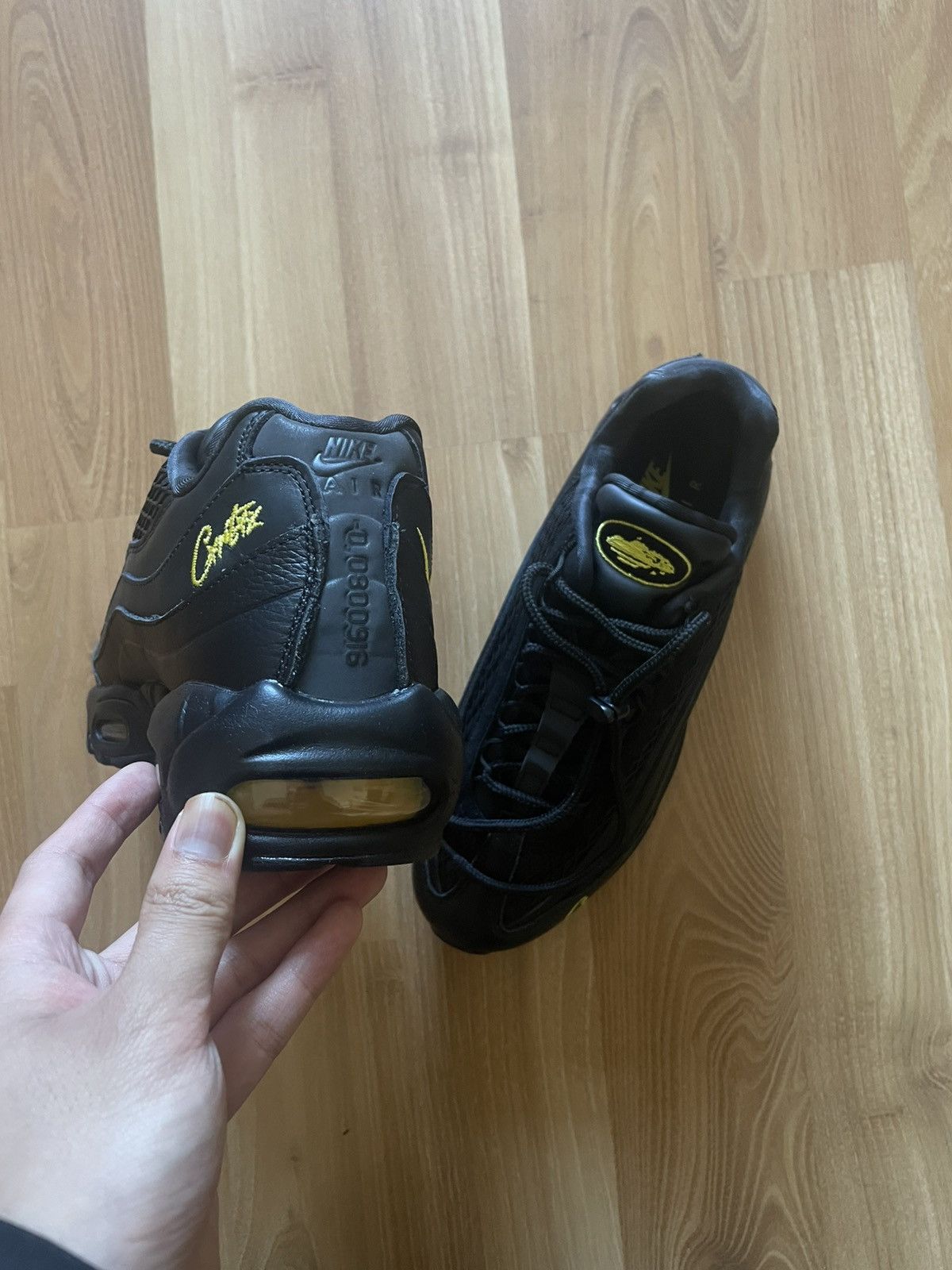 Corteiz × Designer × Nike Nike x Corteiz Air Max 95 Honey Black Size US 9 / EU 42 - 3 Thumbnail