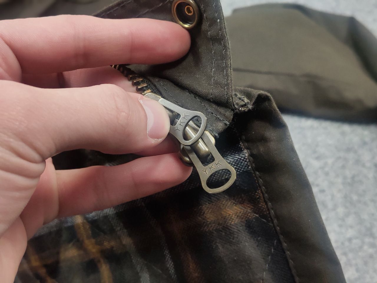 Vintage Vintage England The British Millerain Wax Jacket Barbour Size US S / EU 44-46 / 1 - 13 Thumbnail