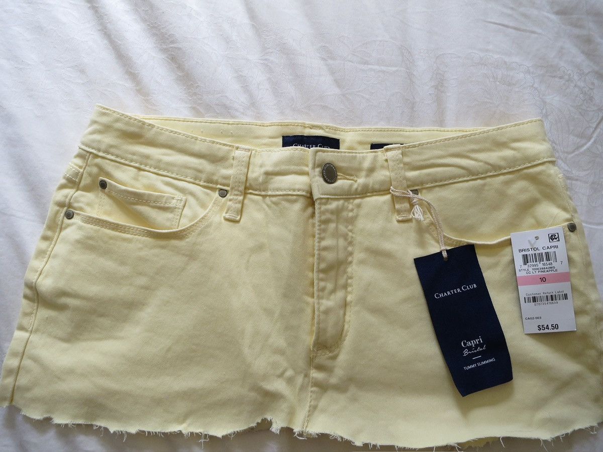 Abercrombie & Fitch pastel yellow denim mini skirt Size 30" / US 8 / IT 44 - 9 Thumbnail