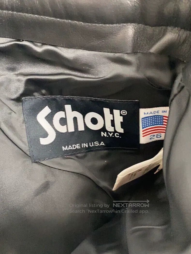Schott Schott Leather pants, heavy cowhide Size US 26 / EU 42 - 4 Thumbnail