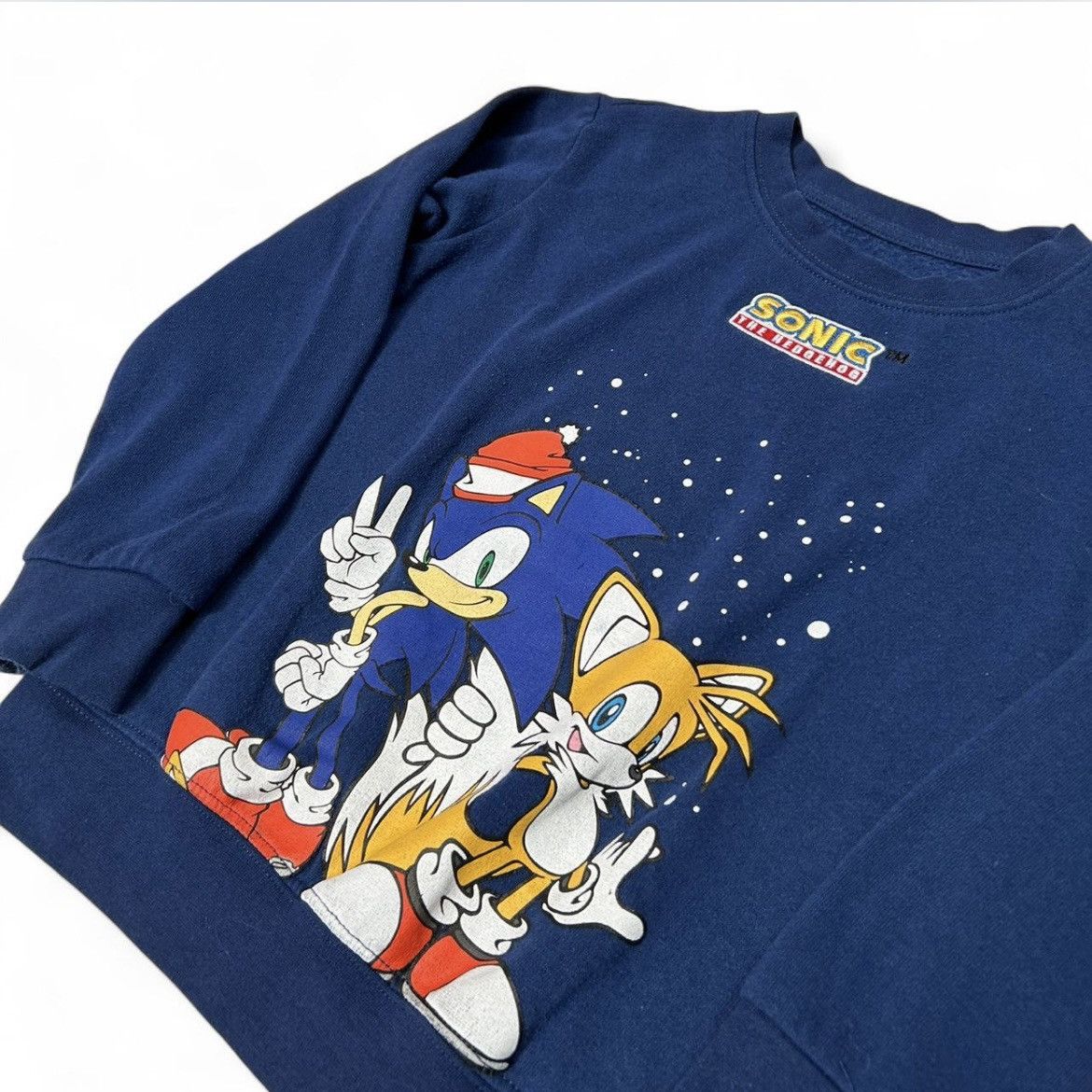 Other Sega - (XS) Youth Sonic the Hedgehog Christmas Sweater Size US XS / EU 42 / 0 - 2 Thumbnail